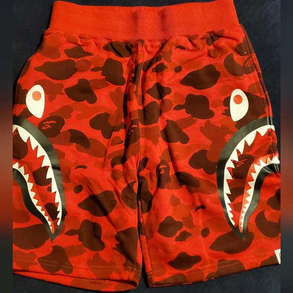 Bape Other - Bape shorts size large red camp